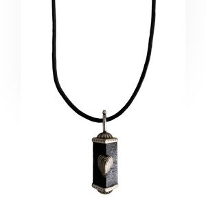 BRIGHTON Drop Necklace on Black Chord